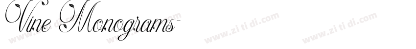 Vine Monograms字体转换